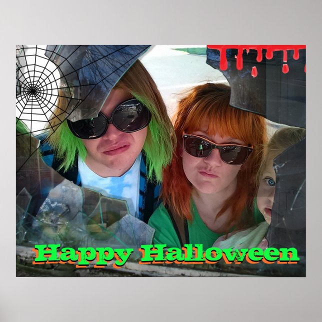 Poster Ajoutez vos propres photos à cet Halloween amusant (Devant)