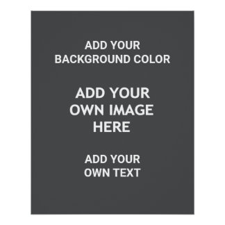 Poster Ajoutez votre couleur arrière - plan, votre image,
