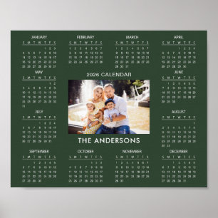 Poster Ajoutez votre propre calendrier photo de famille 2