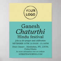 Ajoutez Votre Propre Logo, Hindu Event Advertising