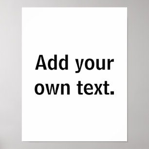 Poster Ajoutez votre propre texte.