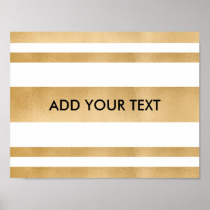 Poster Ajoutez votre propre texte personnalisé, des bande