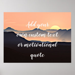 Poster Ajoutez Votre Propre Texte Personnalisé Ou Votre P