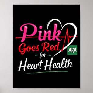 Poster Aka Pink se déguise en rouge pour la sensibilisati