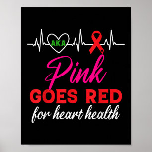 Poster Aka Pink Va Rouge Pour Sensibiliser À La Santé Car