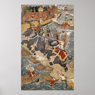 Poster Akbar apprivoise l'éléphant sauvage, Hawa'i