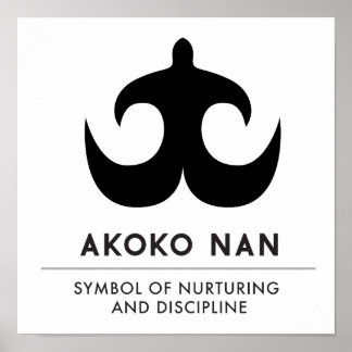 Poster AKOKO NAN | symbole de l'éducation et de la discip