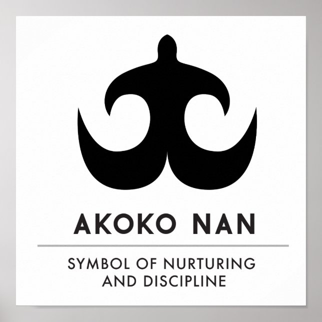Poster AKOKO NAN | symbole de l'éducation et de la discip (Devant)