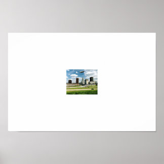 Poster Akron Ohio Skyline