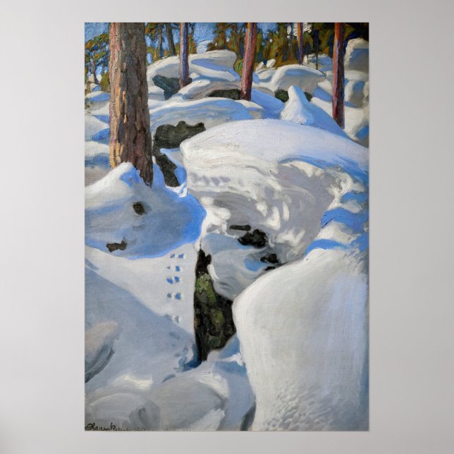 Poster Akseli Gallen-Kallela - Le repaire du Lynx (Devant)