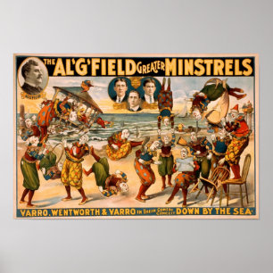 Poster Al Field Greater Minstrels 1905