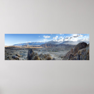 Poster Alabama Hills Panorama - Owens Valley - Sierra