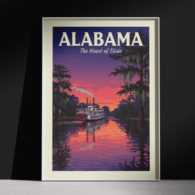Poster Alabama vintage (Créateur téléchargé)