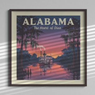 Poster Alabama vintage