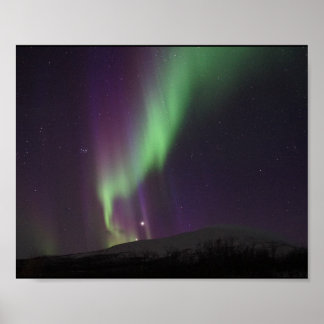 Poster Alaska Aurores Boréales Ciel Nuit Beau