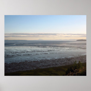 Poster Alaska Cook Inlet Mt Redoute par Zaereth