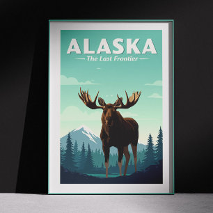 Poster Alaska vintage