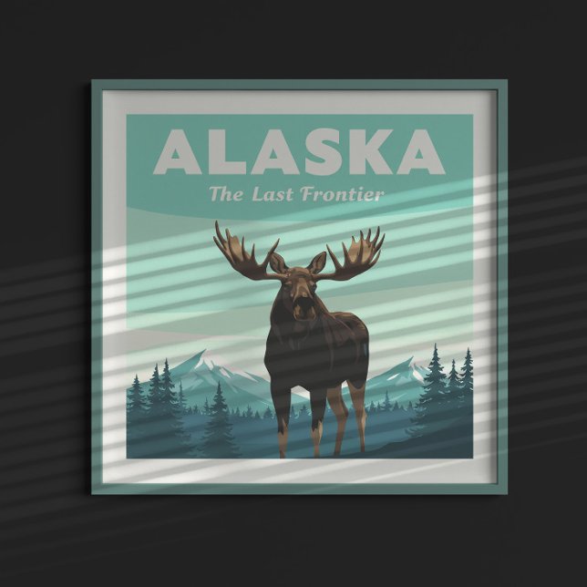 Poster Alaska vintage (Créateur téléchargé)