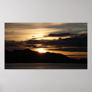 Poster Alaskan Sunset III Belle photographie de l'Alaska