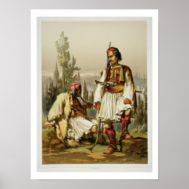 Poster Albanais, mercenaires dans l'armée ottomane, pub.  (Devant)