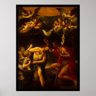 Poster Albani Francesco Baptême du Christ