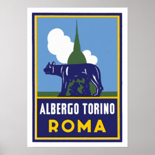 Poster Albergo Torino Roma