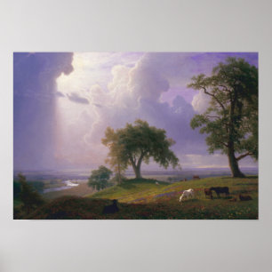 Poster Albert Bierstadt - Printemps de Californie