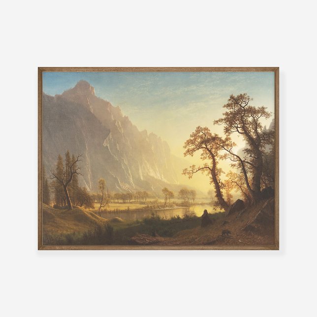 Poster Albert Bierstadt Sunrise Yosemite Valley Peinture (Créateur téléchargé)
