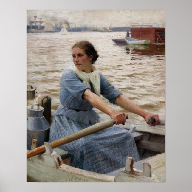 Poster Albert Edelfeel - La Laitiere (Devant)