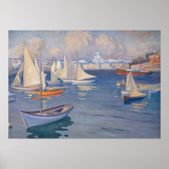 Poster Albert Edelfeel - Port d'Helsinki (Devant)