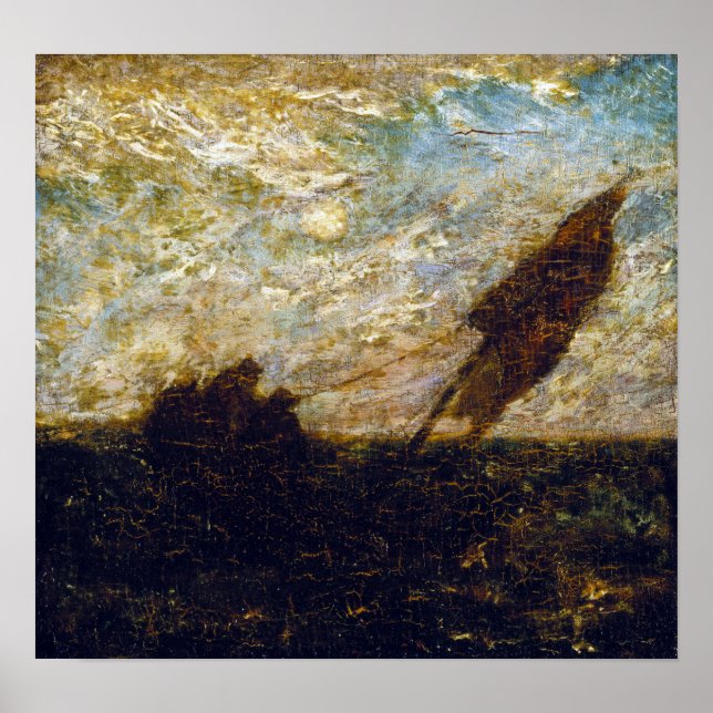 Poster Albert Pinkham Ryder Les déchets des eaux (Devant)