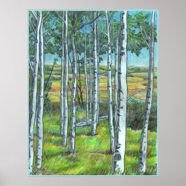 Poster Alberta Foothills Art Paysage Imprimer l'affiche (Devant)