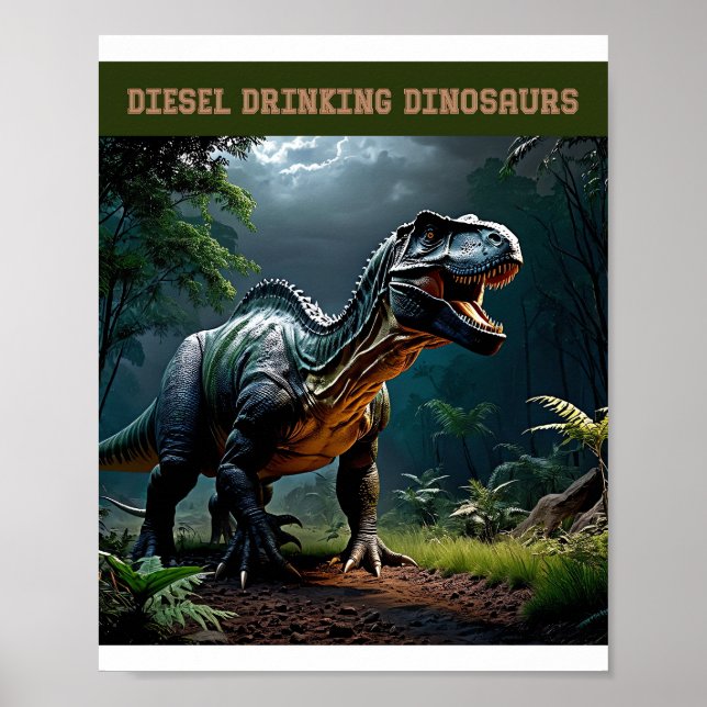 Poster Albertosaurus (Devant)
