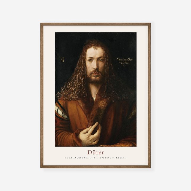 Poster Albrecht Dürer Durer Autoportrait 1500 Exposition (Créateur téléchargé)