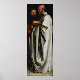 Poster Albrecht Durer Le panneau droit des quatre apôtres