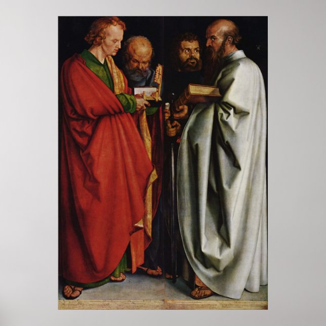 Poster Albrecht Durer Les Quatre Apôtres (Devant)