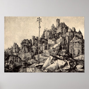 Poster Albrecht Durer St Anthony à la ville
