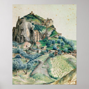 Poster Albrecht Durer - Vue Sur La Vallée De L'Arco.