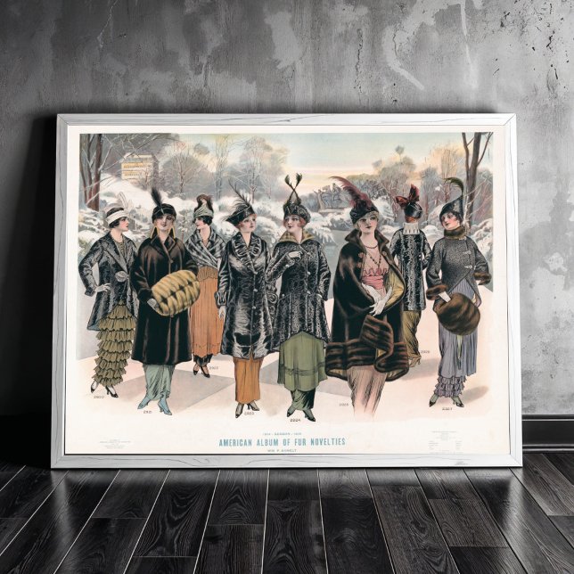 Poster Album américain de nouveautés en fourrure (1914) (Créateur téléchargé)