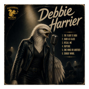 Poster Album de Debbie Harrier : une parodie
