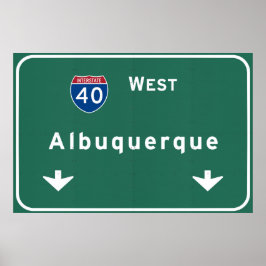 Poster Albuquerque New Mexico nm Interstate Highway :