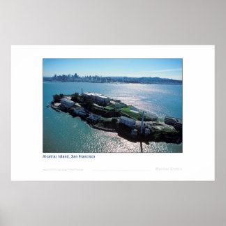 Poster Alcatraz avec la ville