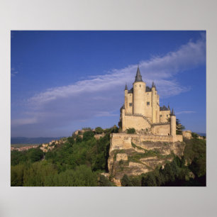 Poster Alcazar, Ségovie, Castille-et-León, Espagne
