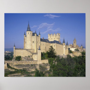 Poster Alcazar, Ségovie, Castille Léon, Espagne