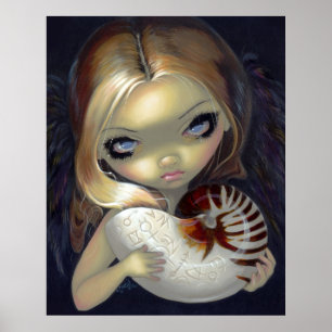 Poster Alchimie Angel 2 ART IMPRIMER fée gothique nautilu
