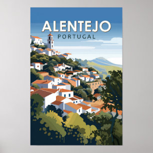 Poster Alentejo Portugal Voyage Art Rétro