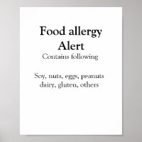 Alerte d'allergie alimentaire ajouter le nom texte