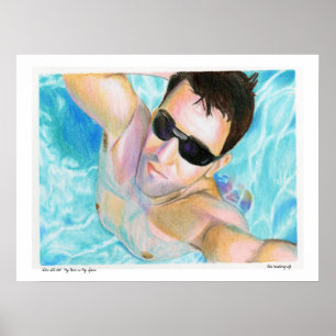 Poster "Alex tout l'humide" mon visage sur mon spa…