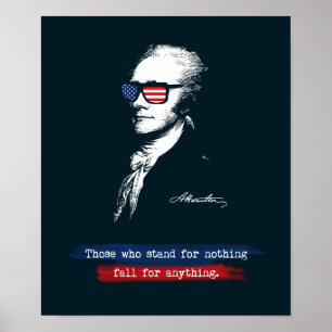 Poster Alexander Hamilton ceux qui représentent rien