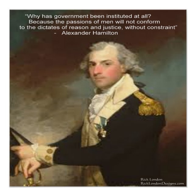 Poster Alexander Hamilton et l'affiche de soumission "Why (Devant)
